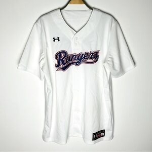 Under Armour Rangers White Baseball Jersey Size XL